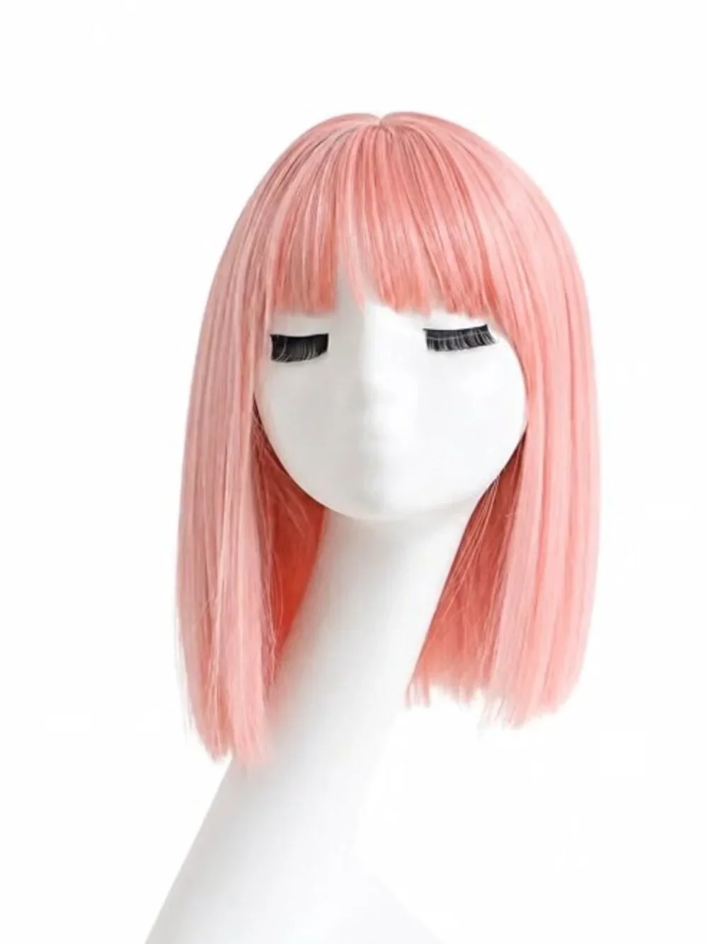 Light Pink Synthetic Bob Wig